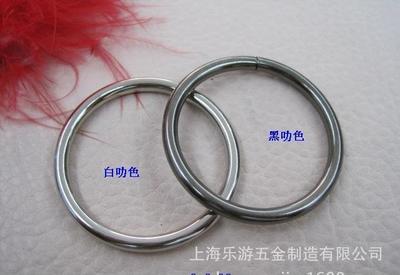 3.8cm圆环圆圈 旦形扣 方扣拉芯扣针筒扣 箱包服装辅料配件